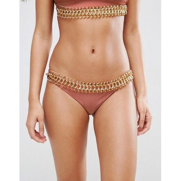 ASOS gold chain maudymuko kelnaitės