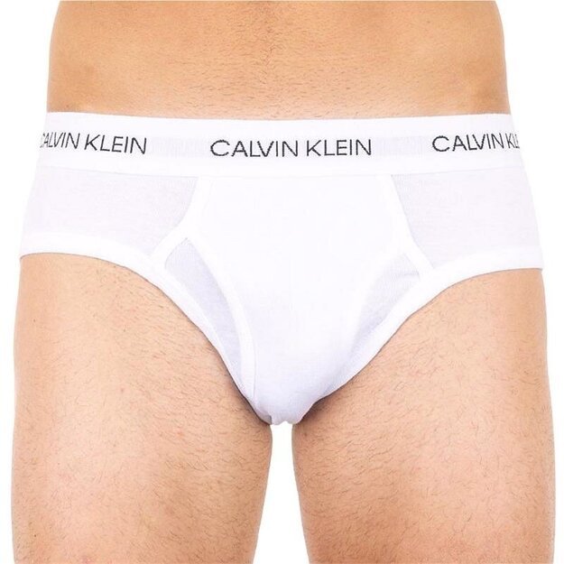 Calvin Klein baltos medvilninės vyriškos kelnaitės su balta guma