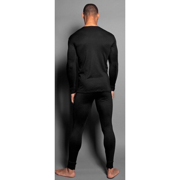 Doreanse Vyriški juodi termo marškiniai ilgomis rankovėmis