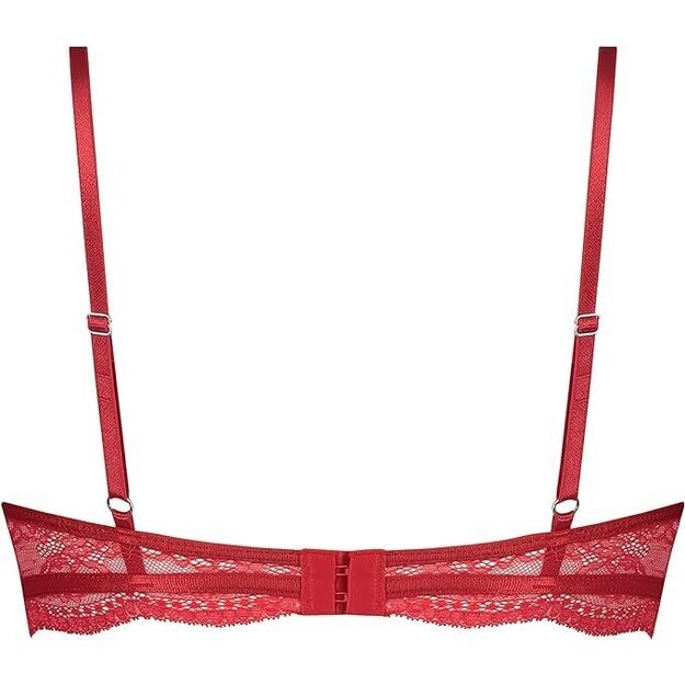 Hunkemoller 70C dydžio raudonos spalvos liemenėlė 184807005 Tango Red