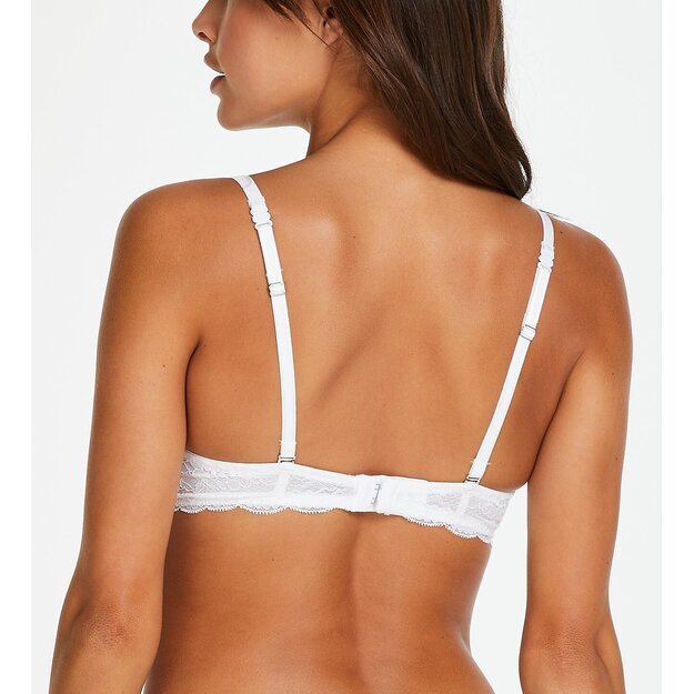 Hunkemoller 75F dydžio baltos spalvos liemenėlė 166944 White