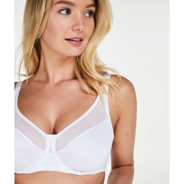 Hunkemoller 80E 95D 85G dydžio baltos spalvos liemenėlė Minimizer 148655 White