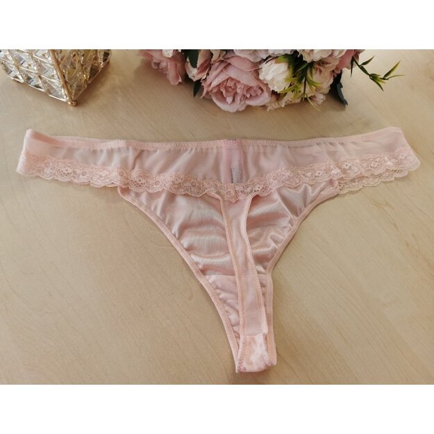 Hunkemoller XL(42) dydžio rausvos spalvos stringai Cloud Pink 112218004