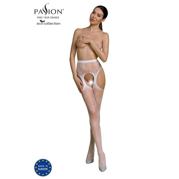 Passion ECO seksualios baltos pėdkelnės  ECO S001