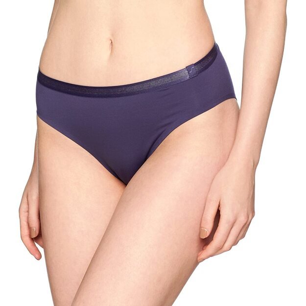 Sloggi 44(XXL) dydžio violetinės spalvos kelnaitės S Serenity High Leg Brief