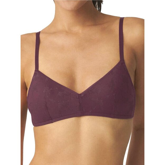 Sloggi XL(42) dydžio bordo spalvos braletė ZERO Lace 2.0 Bralette 