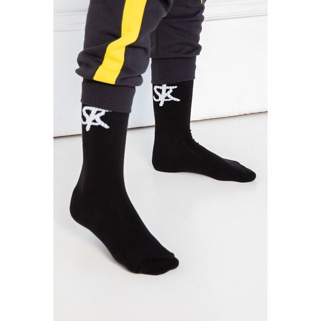 Sofa Killer juodos kojinės su baltu SK logotipu